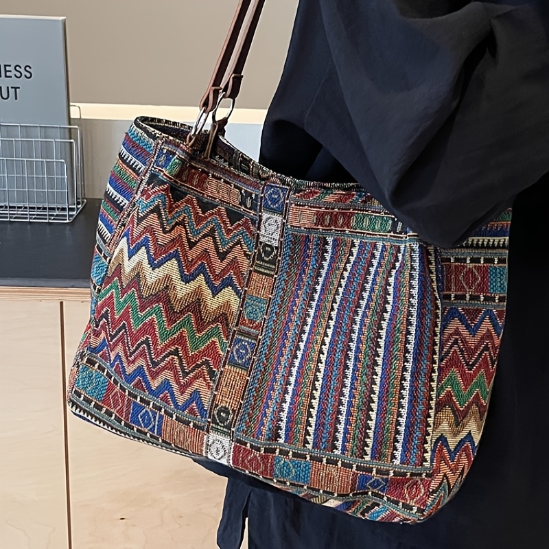 TEMU Large Capacity Bag, Women's Fashionable Tote Bag, Commuting Bag, Single Shoulder Handbag