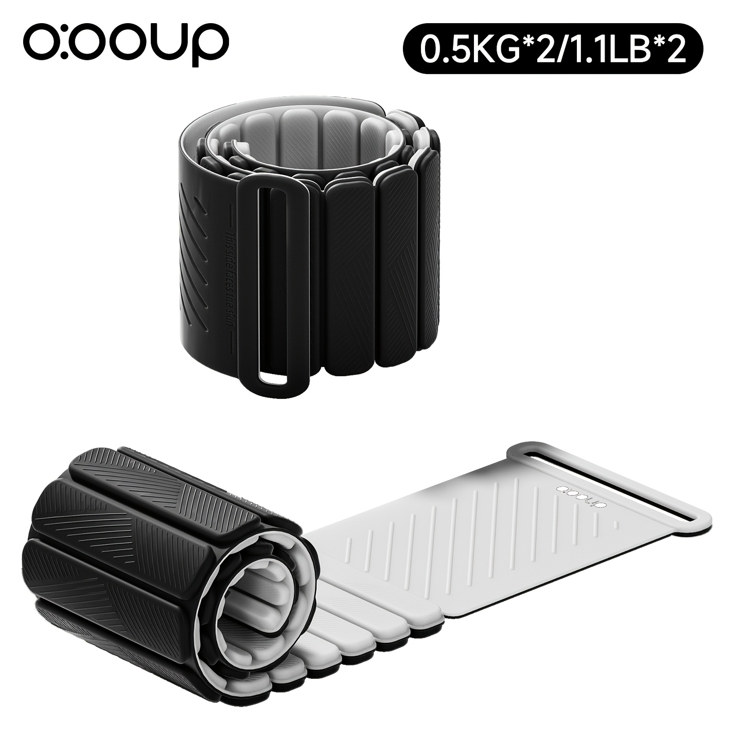 2pcs Magnetic Wrist & Ankle Weights with Hook & Loop Closure