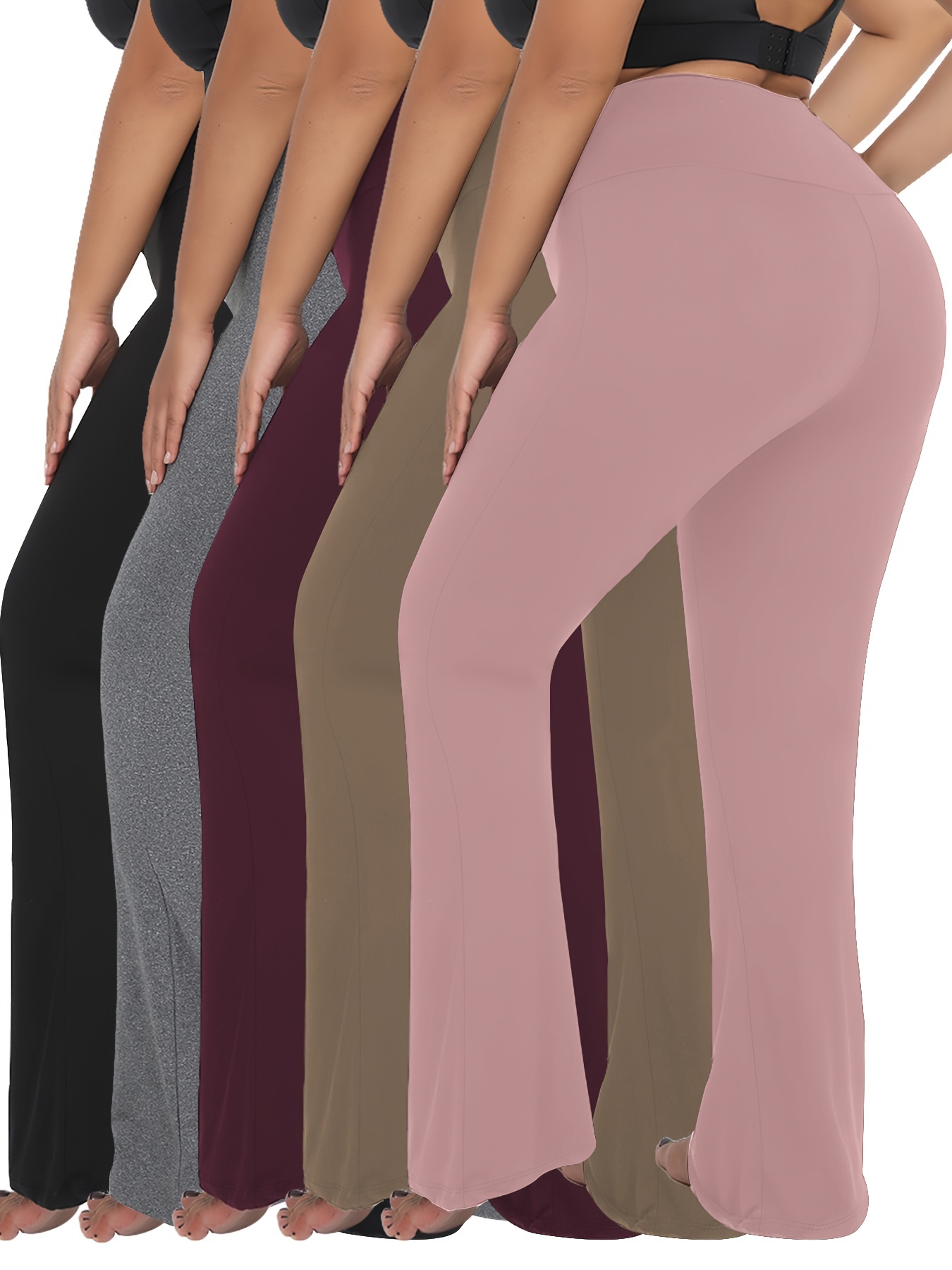 Bell bottom leggings plus size best sale