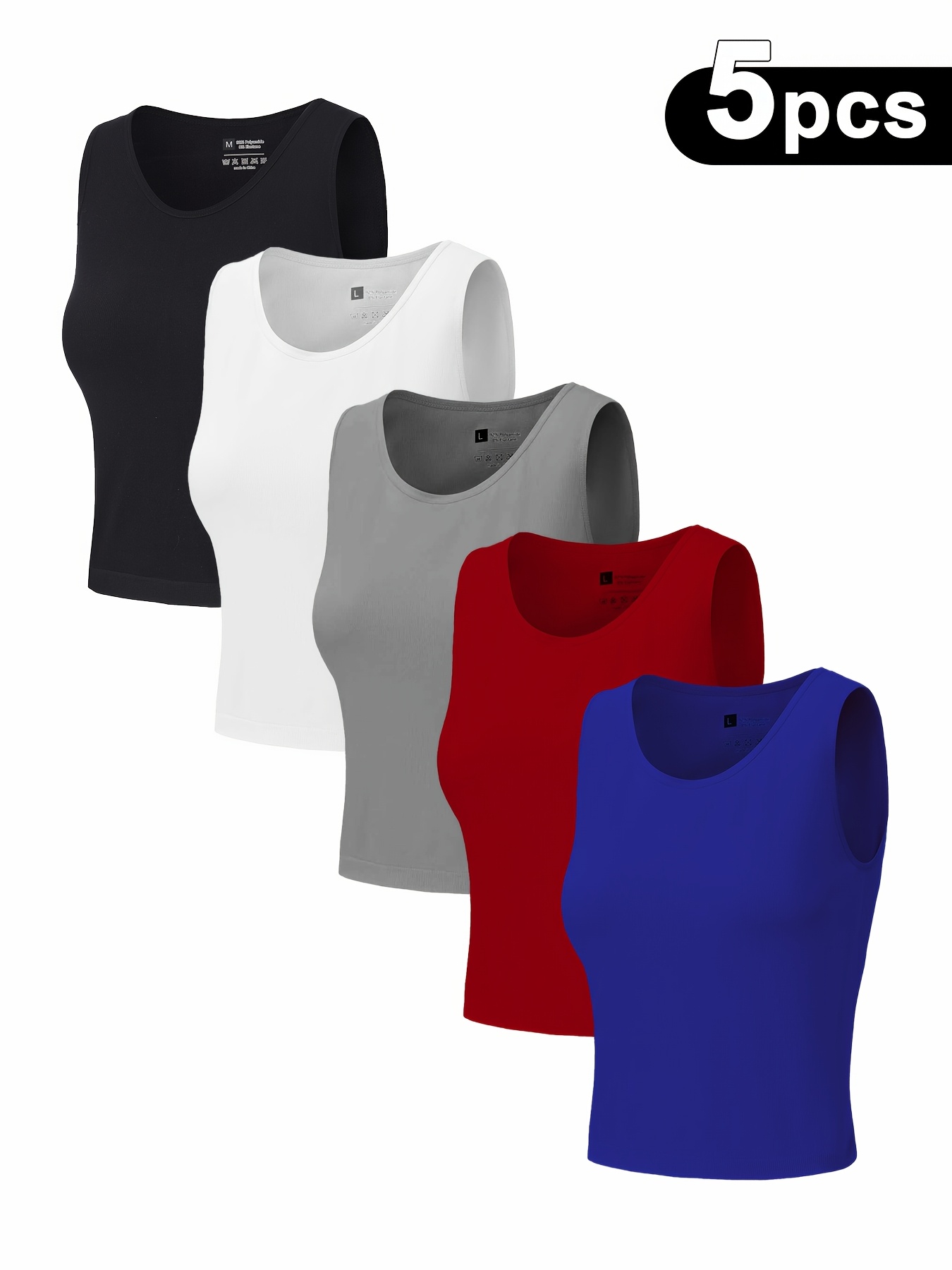 5pcs/Set Women's Seamless Shock-Absorbing Sports Bras, Lightweight & Breathable, Suitable for Yoga & Light Exercises, Beautiful Back Design, Wireless & Thick Comfort, Sporty Curve Style