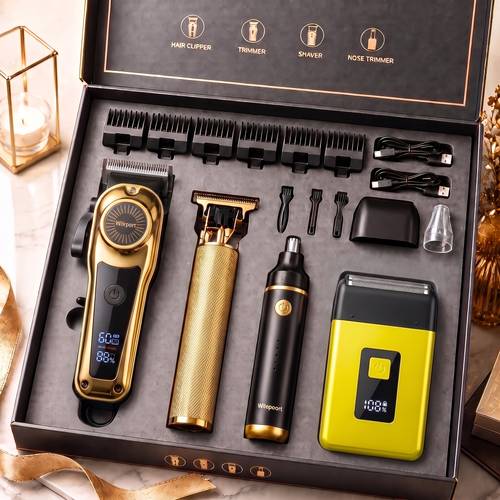 imagen del artículo kit de eléctrico recargable. equipado con un indicador led de batería, set es un para usar en casa, mientras se viaja o - lo que lo convierte en para esposos, novios y ancianos.