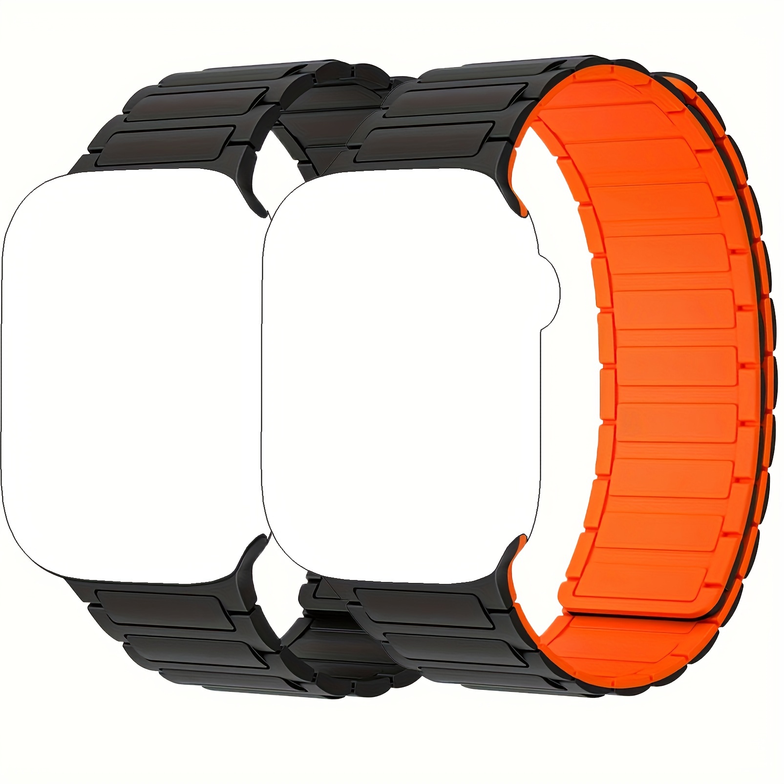 

Magnetic For Watch Band 45mm 44mm Ultra 2 49mm 41mm 40mm Iwatch Bands 38mm 42mm Men/women, Silicone Link Sport Loop Strap Wristbands For Watch Series 9/8/7/6 5/4/3/se/2nd