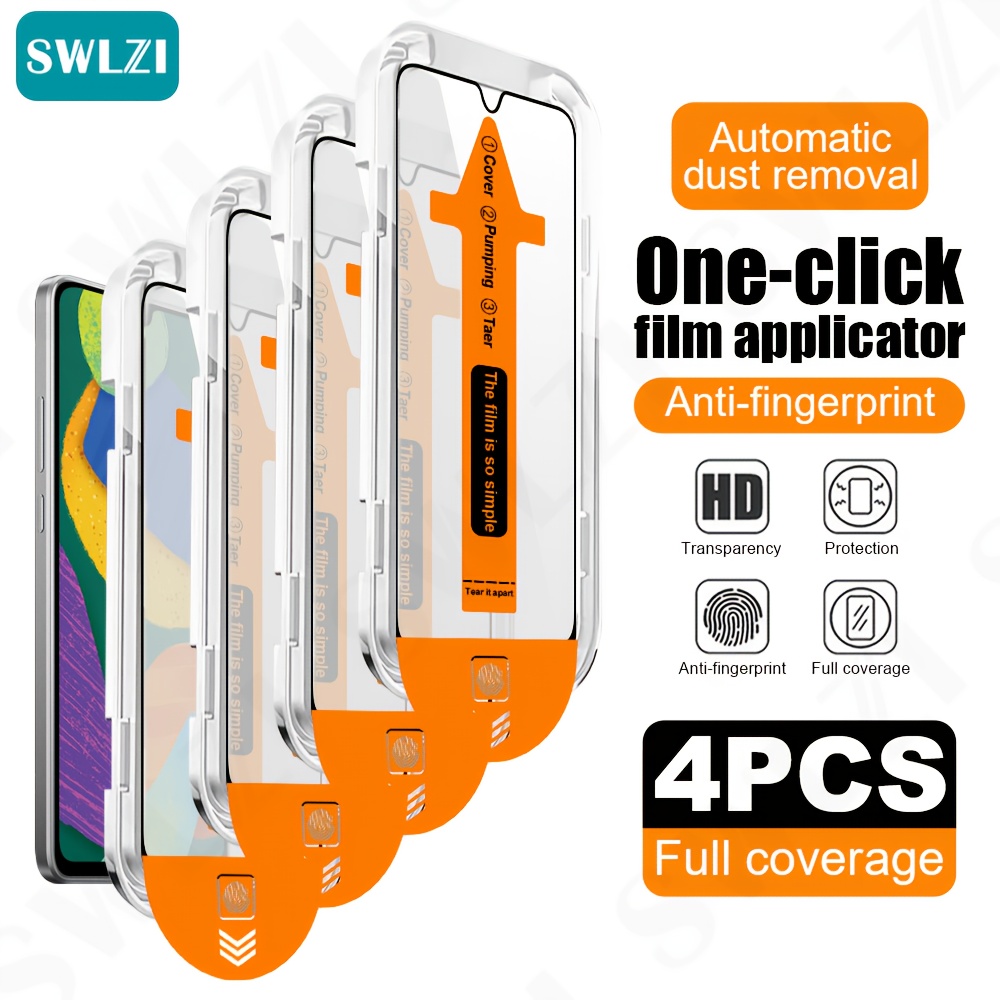 E-shop 4 Stück Schutzfolie aus gehärtetem Glas für Samsung Galaxy A56/A36/A26/A16/A06/A05/A05S Handy Displayschutzfolie A55 5G/A35/A25/A15/A54/A24 4G