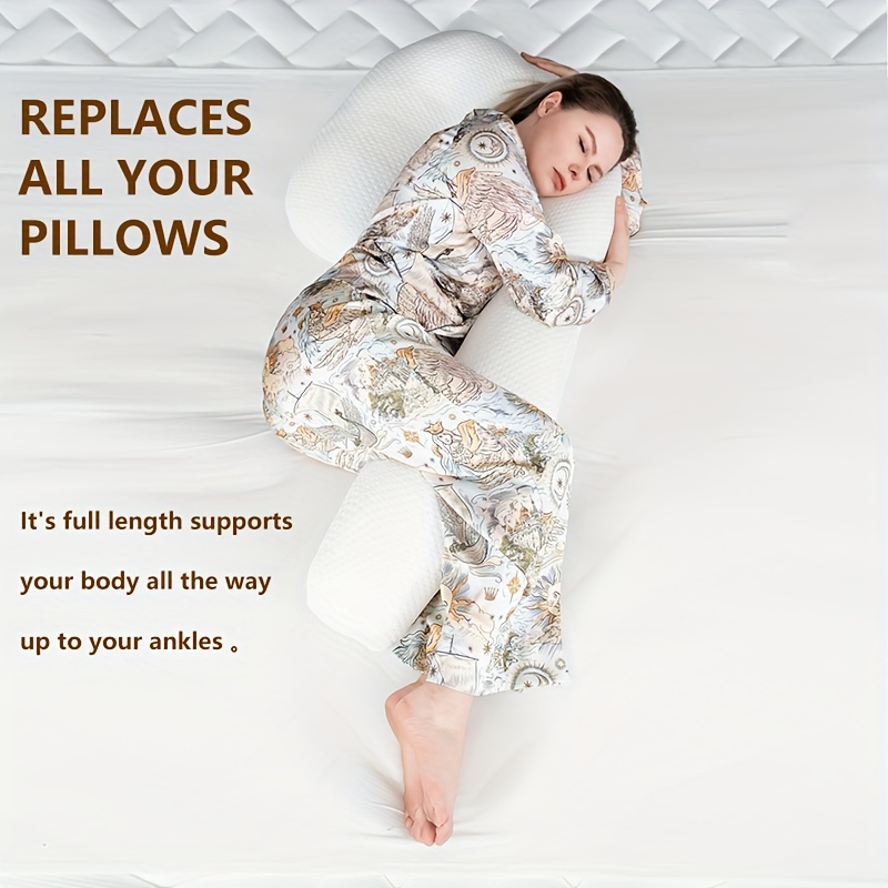 The Upgraded Cooling Fabric Body Pillow, Designed For A Comfortable And Soft Experience Throughout Pregnancy, Coolness