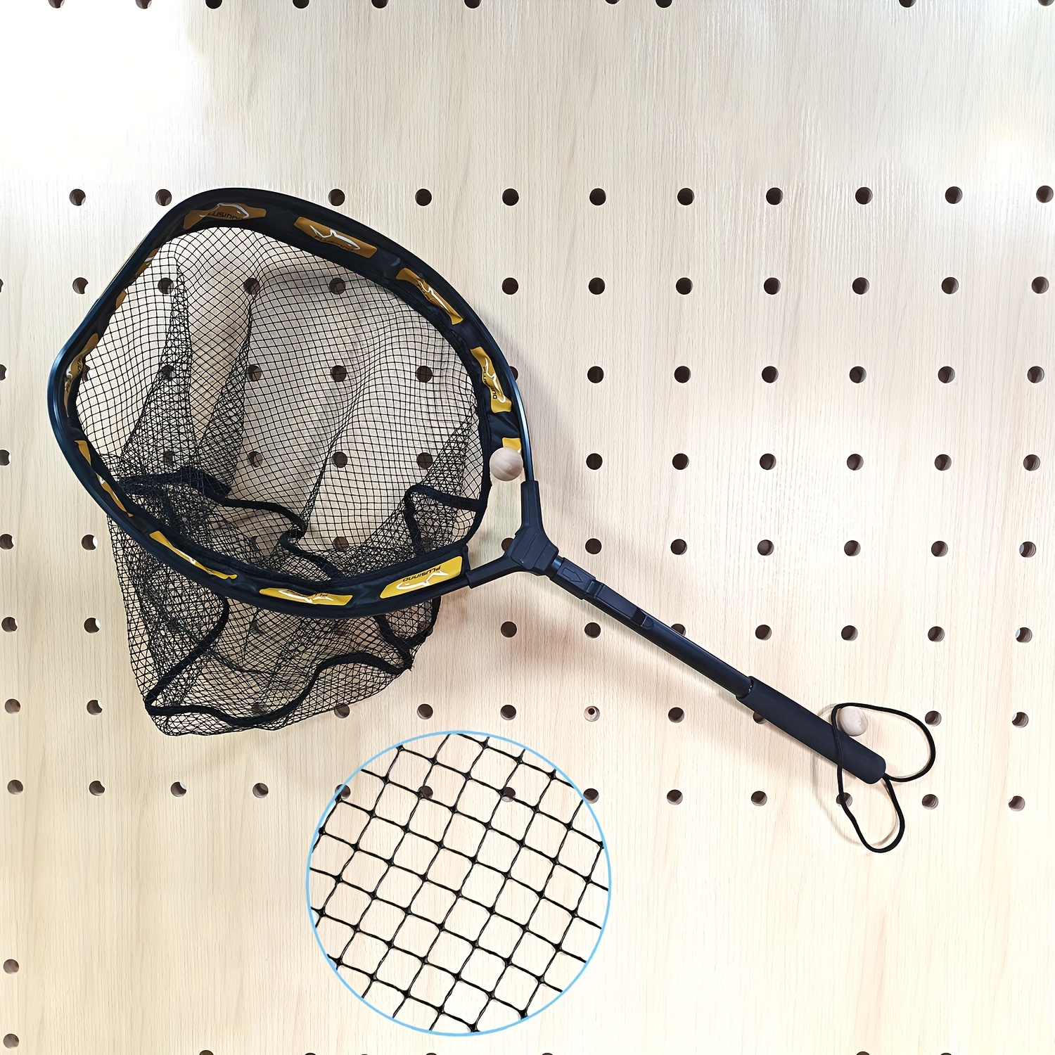 [Portable Fishing Net] Portable Floating Fishing Net | Foldable, Retractable, Lightweight with Soft EVA Foam Handles for Easy Catching And Releasing, Convenient for Transportation And Storage