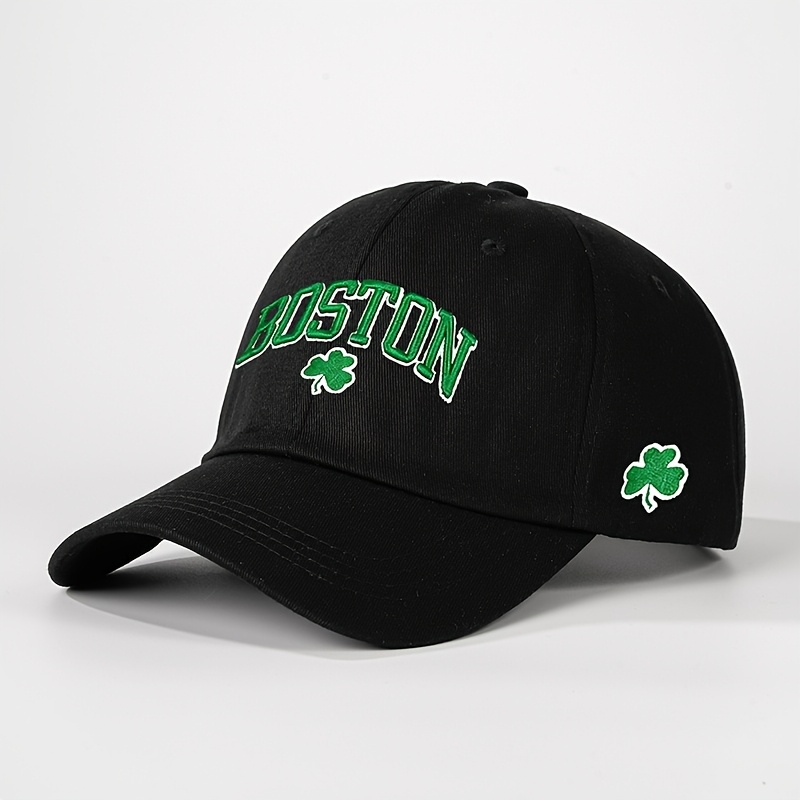 Vezen sprednji del BOSTON Clover Stranski Clover Baseball Kapa Neutralna Trucker Kapa Zračna Nastavljiva Golf Moški Ženske Ena Kapa Po Stilu