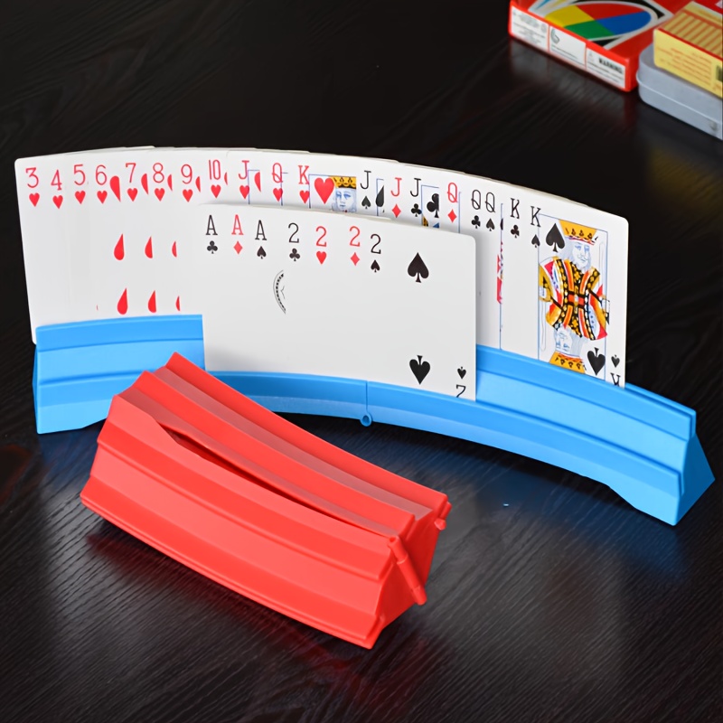 

1pc Foldable Hands-free Playing Card Holder, Poker Stand For Easy And Comfortable Playing