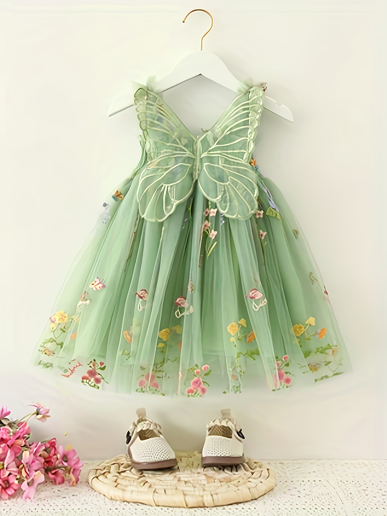 green emerald velvet dress Flutter Fairy Dress Lilac / 2XL main image 1