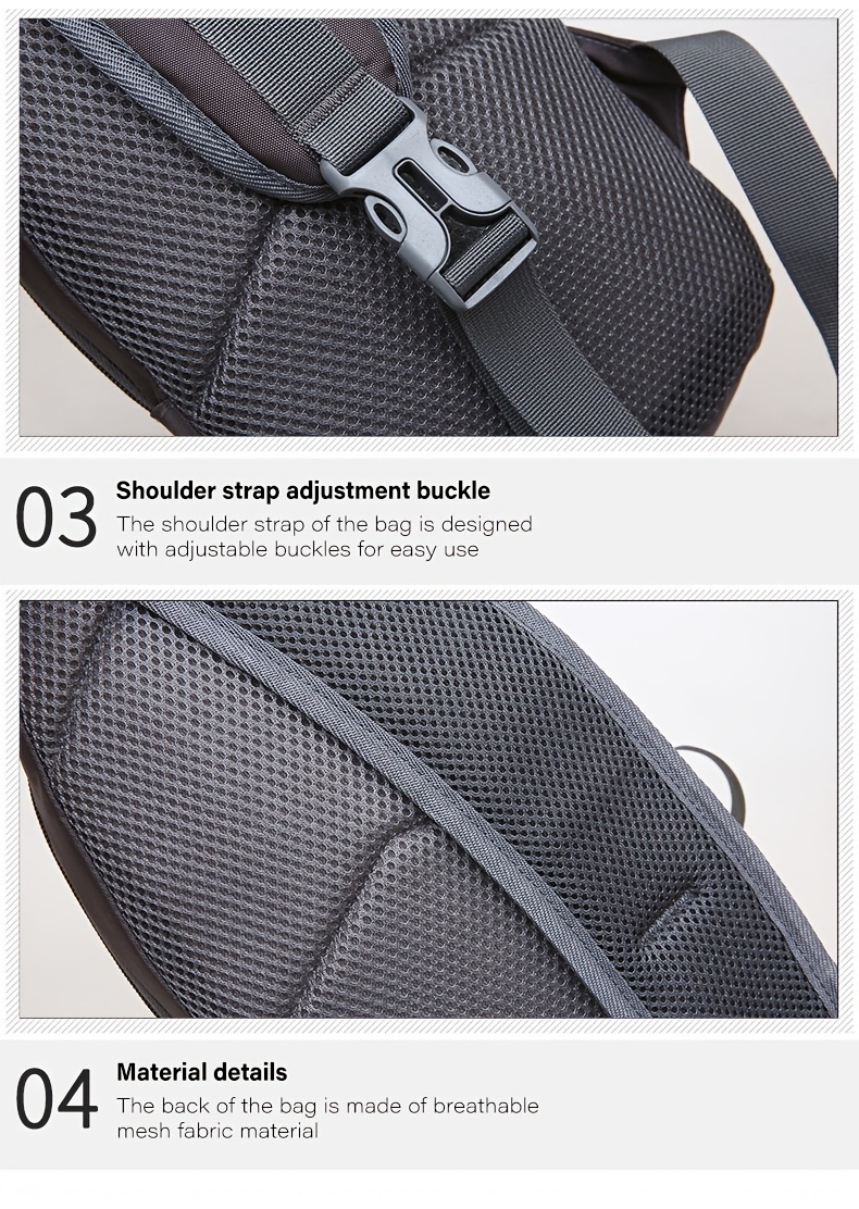 [eonothem Sling Bag] eonothem Unisex Chest Sling Bag | Large Capacity, Adjustable Strap, Zipper Closure, Multiple Colors - Compact Crossbody Bag for Gym, Commuting & Travel