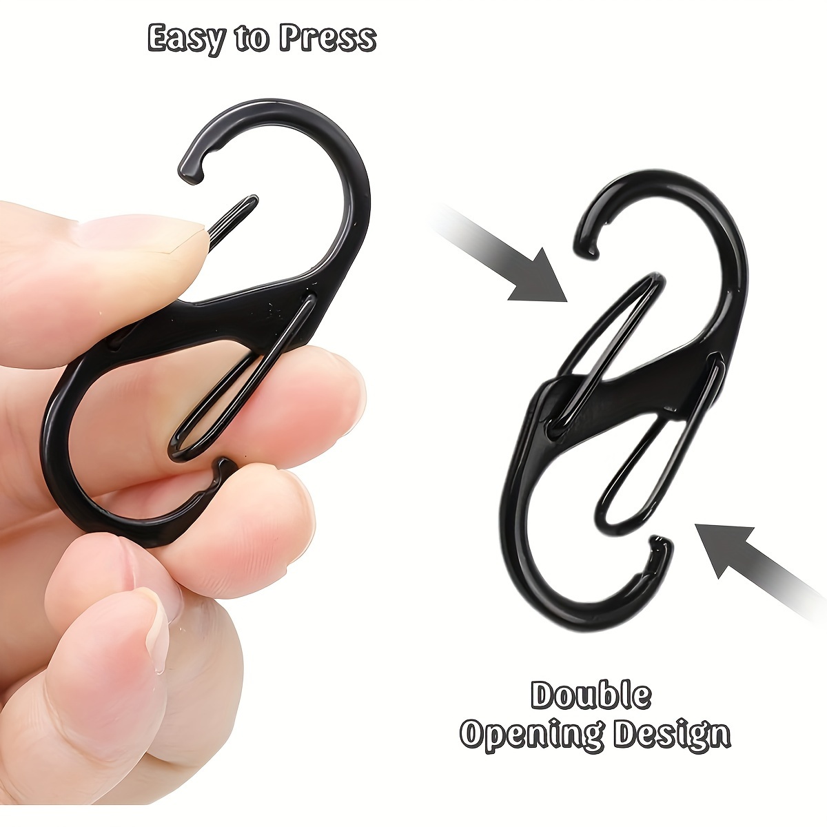 Black Metal S shaped Hook Stainless Steel Small S Hook Vinyl