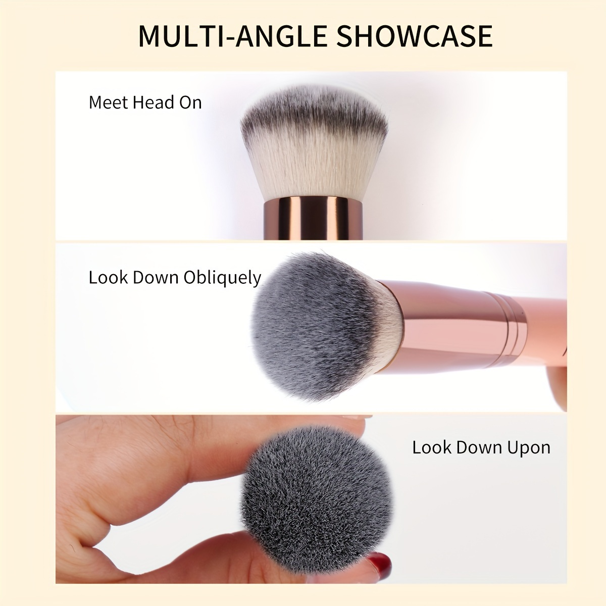 MAANGE Oval Foundation Brush for All Skin Types