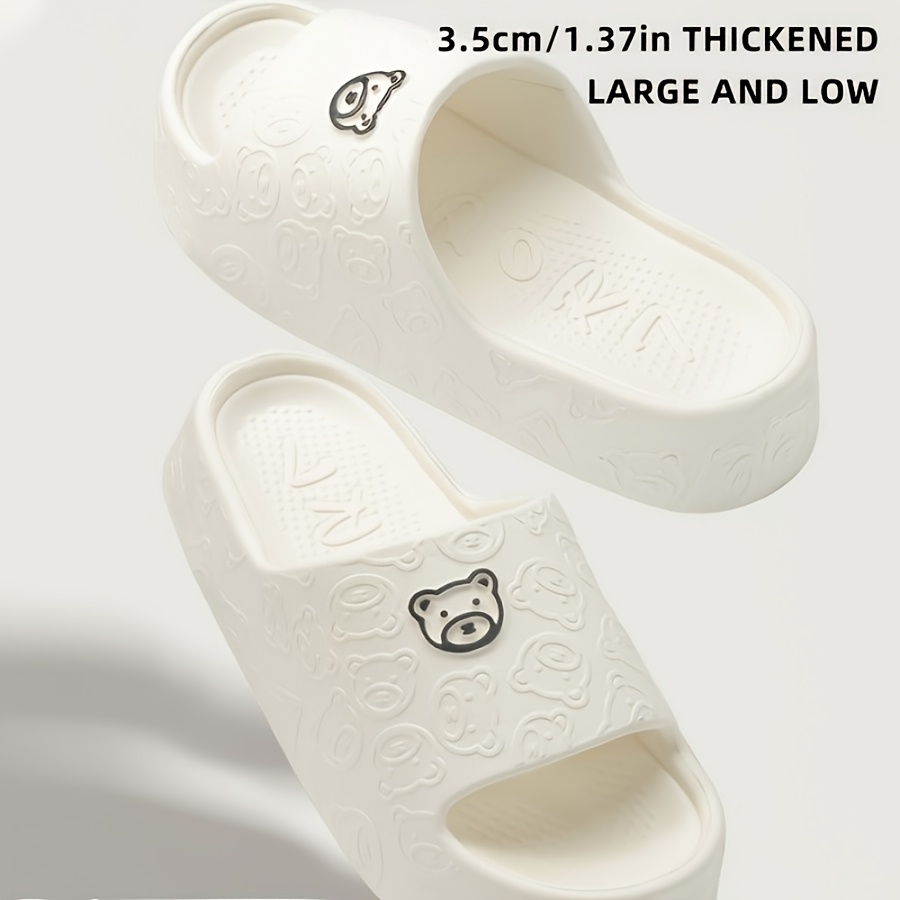 womens cute   eva slide sandals comfortable non slip washable indoor outdoor slippers in pink white and more     adorable slippers Product details 7