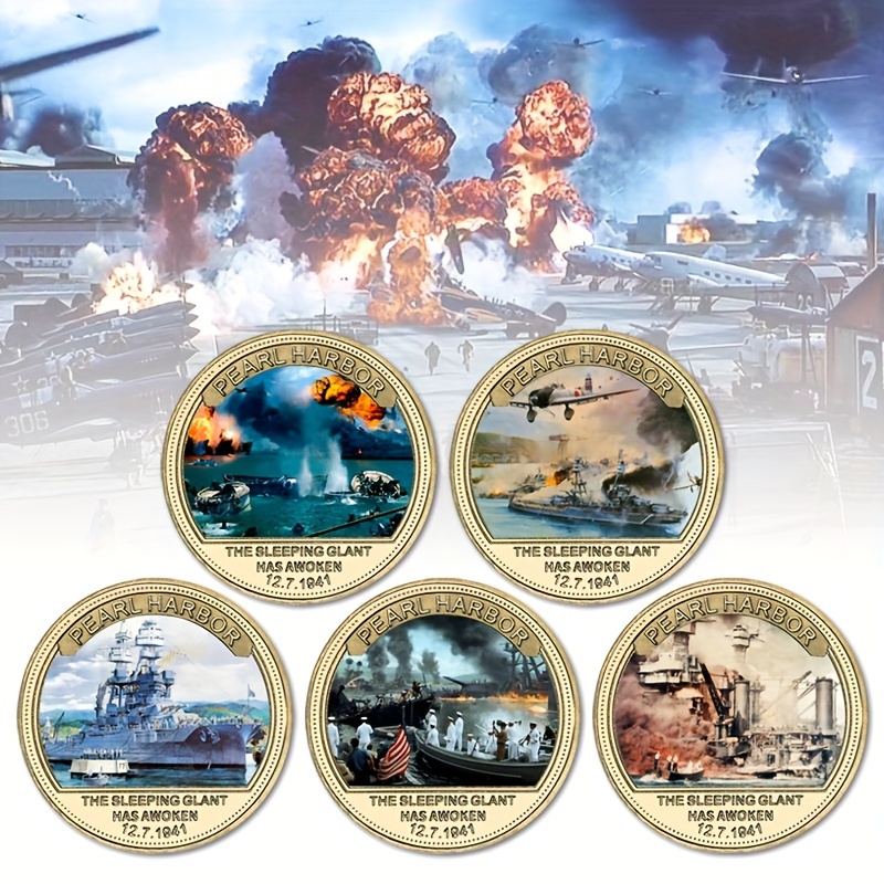 

5 Give Pearl Harbor Commemorative Collection Coin Gift Box Set Holiday Commemorative Creative Gifts