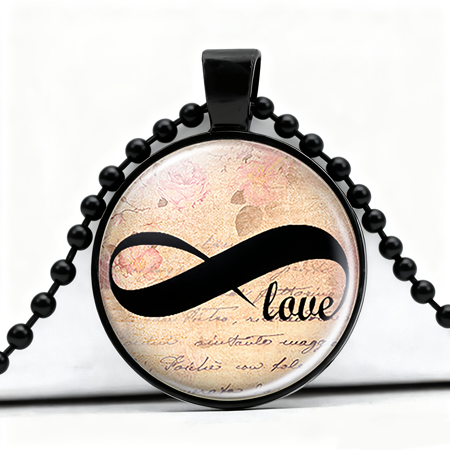 Avant-Garde Shape Beads Necklace Pendant, Retro Design