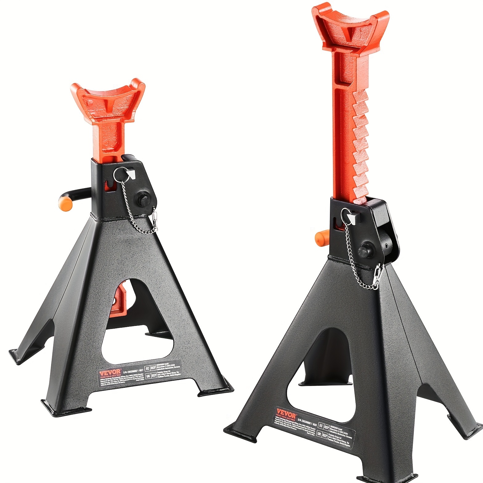 

Jack Stands 6 Ton (13 000 Lbs) Capacity Car Jack Stands Double Locking 14 2 23 Inch Adjustable Height For Lifting Suv Pickup Truck Car And Utv Atv Red 1 Pair
