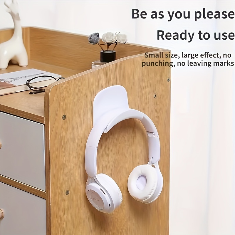 1/3pcs Home Installation Headphone Hook - Adhesive Game Headphone Hook Desktop Stand, Suitable for Most Headphones and Controllers Bag Wall Hanging Wall-Free Drill Clothes Hat Rack Hook Wall Entrance After Hanging Scarf Tie Hanging Rack Auxiliary Hook, Practical Hook, Utility Hooks