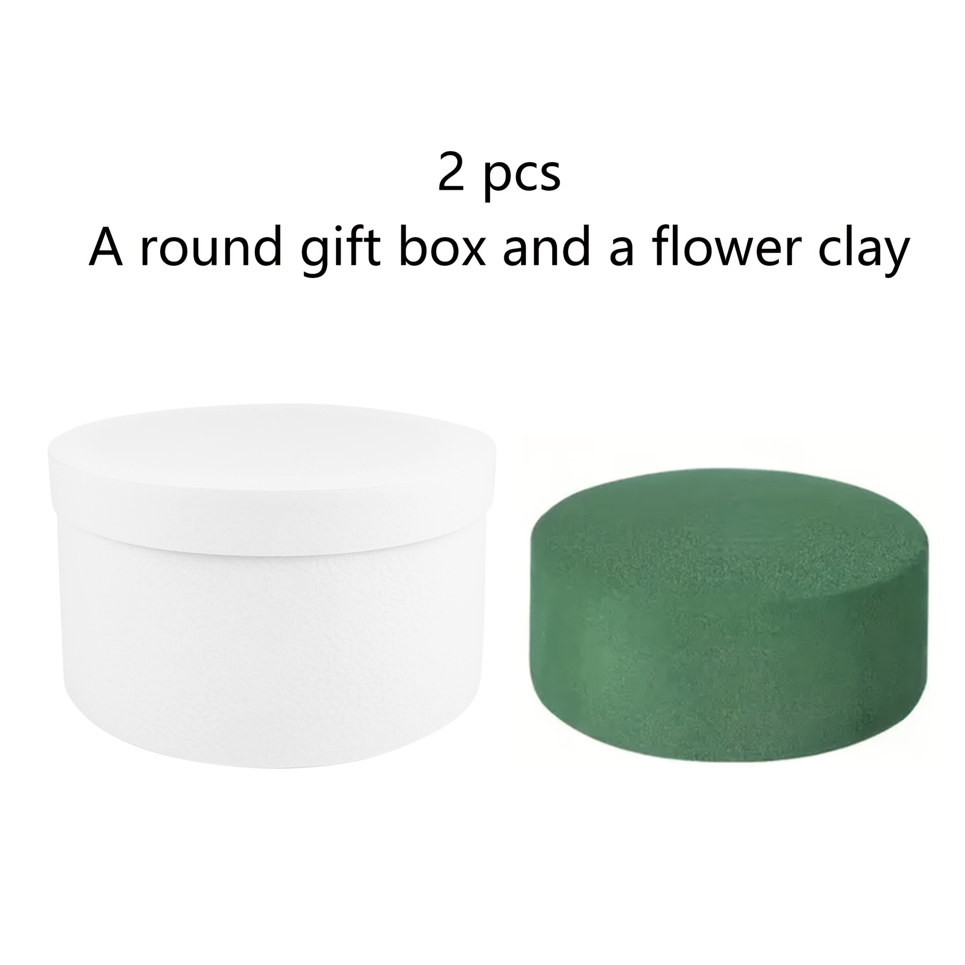 TEMU Set scatole regalo in schiuma vegetale , 1 scatola regalo e 1 pezzo di schiuma vegetale , forniture per composizioni , scatola regalo per fiori