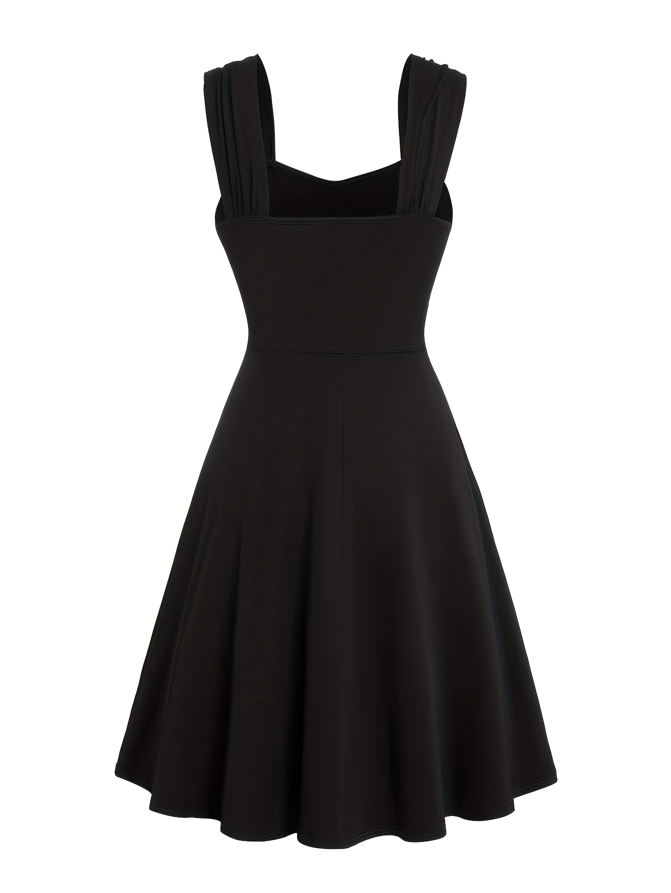 a set three womens solid color knee length a line dresses - Temu Oman