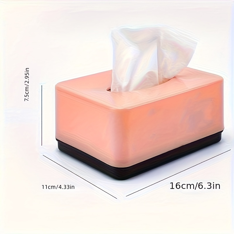 large rectangular tissue box dispenser durable plastic kitchen dining room organizer with   design 6 3 x 4 3 x 2 9 for   hotel use kitchen storage modern aesthetic   Product details 0