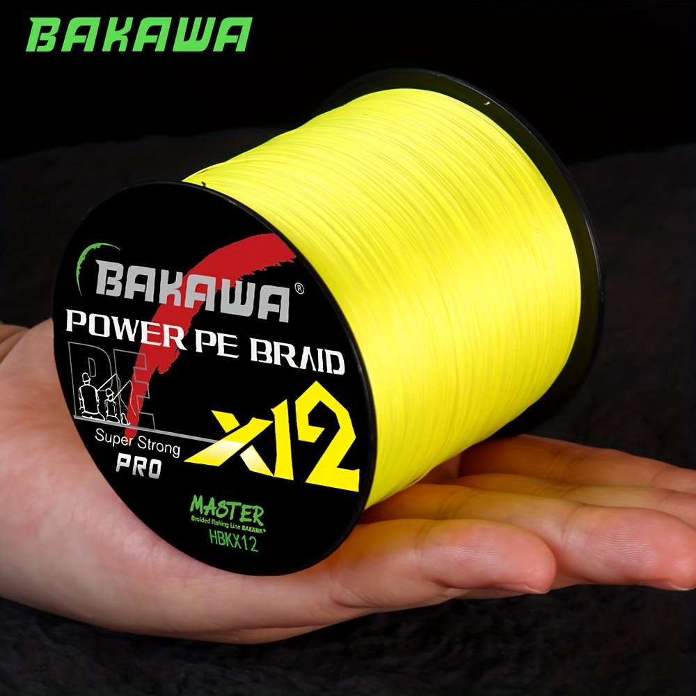 Image of Bakawa , High Wear Resistance, And Freshwater Braided Fishing Line, 12 Strands, 500 Meters, , Long-distance, Super Strong Multi-strand Pe Fishing Line
