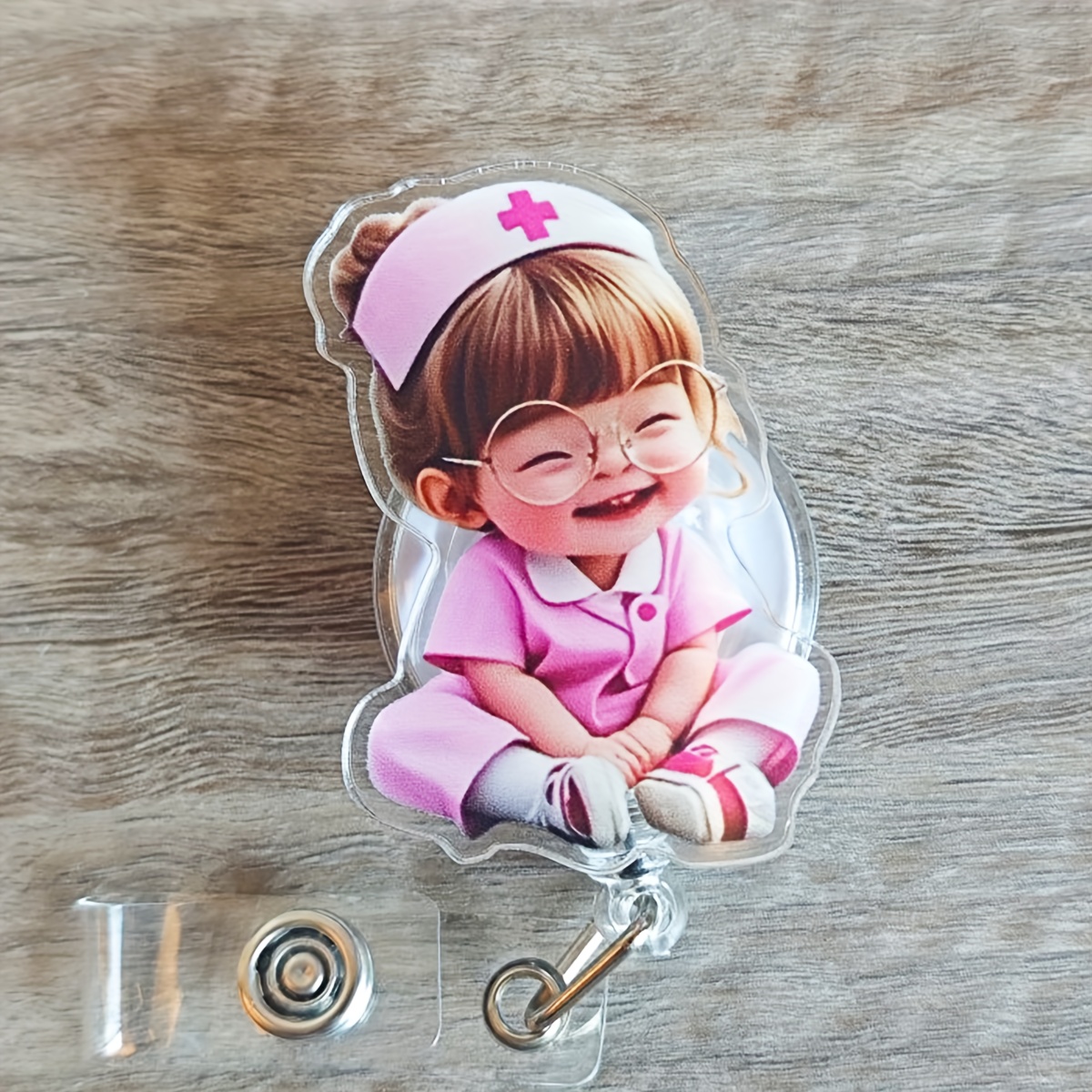 2d Id Card Holder For Nurse - Retractable Label Holder For Healthcare Professionals - Sturdy Material Suitable For Work, Medical Label Holder | Humorous Designs | Nursing Additions