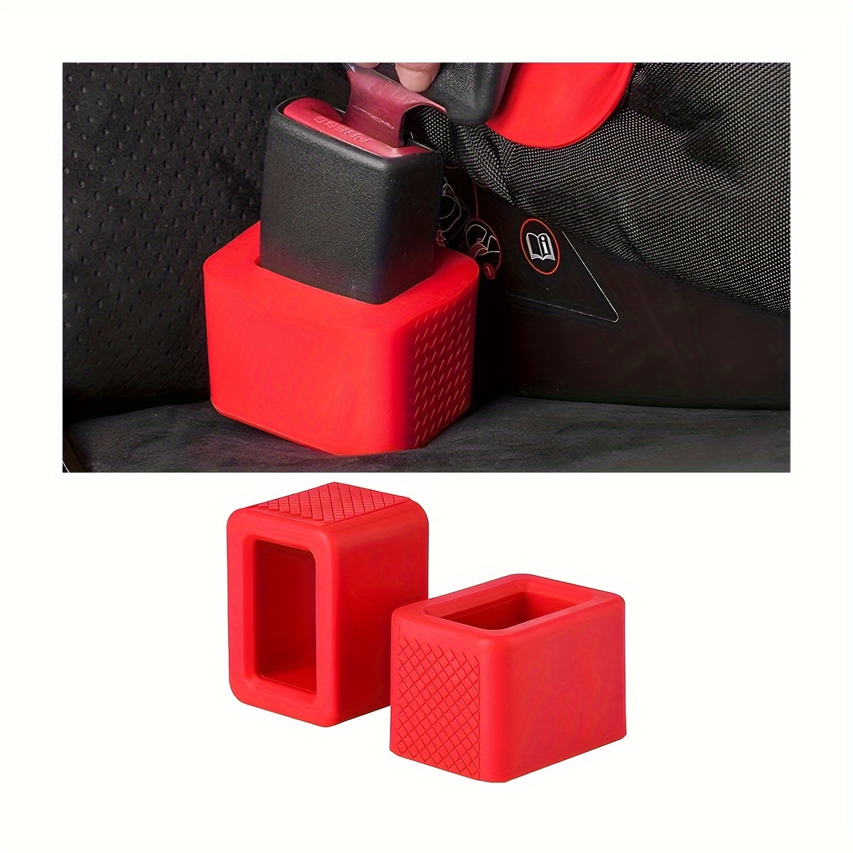 

1pc Universal Soft Silicone Seat Belt Retainer - And Comfortable Booster For All Vehicles