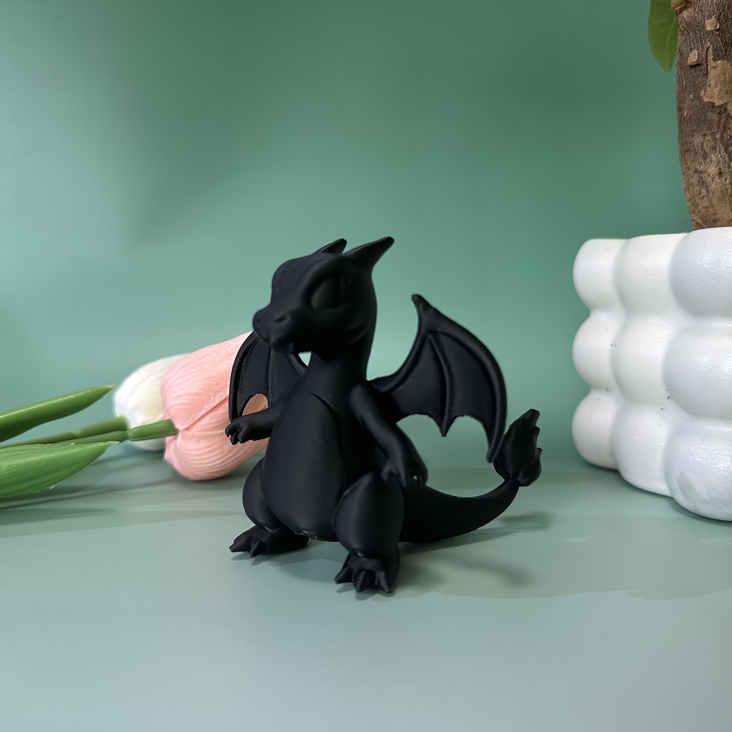 3D Gedruckter Beweglicher Drache – 45 Cm, Flexibel, Für Dekoration, Aquarium & Als Fidget-Spielzeug