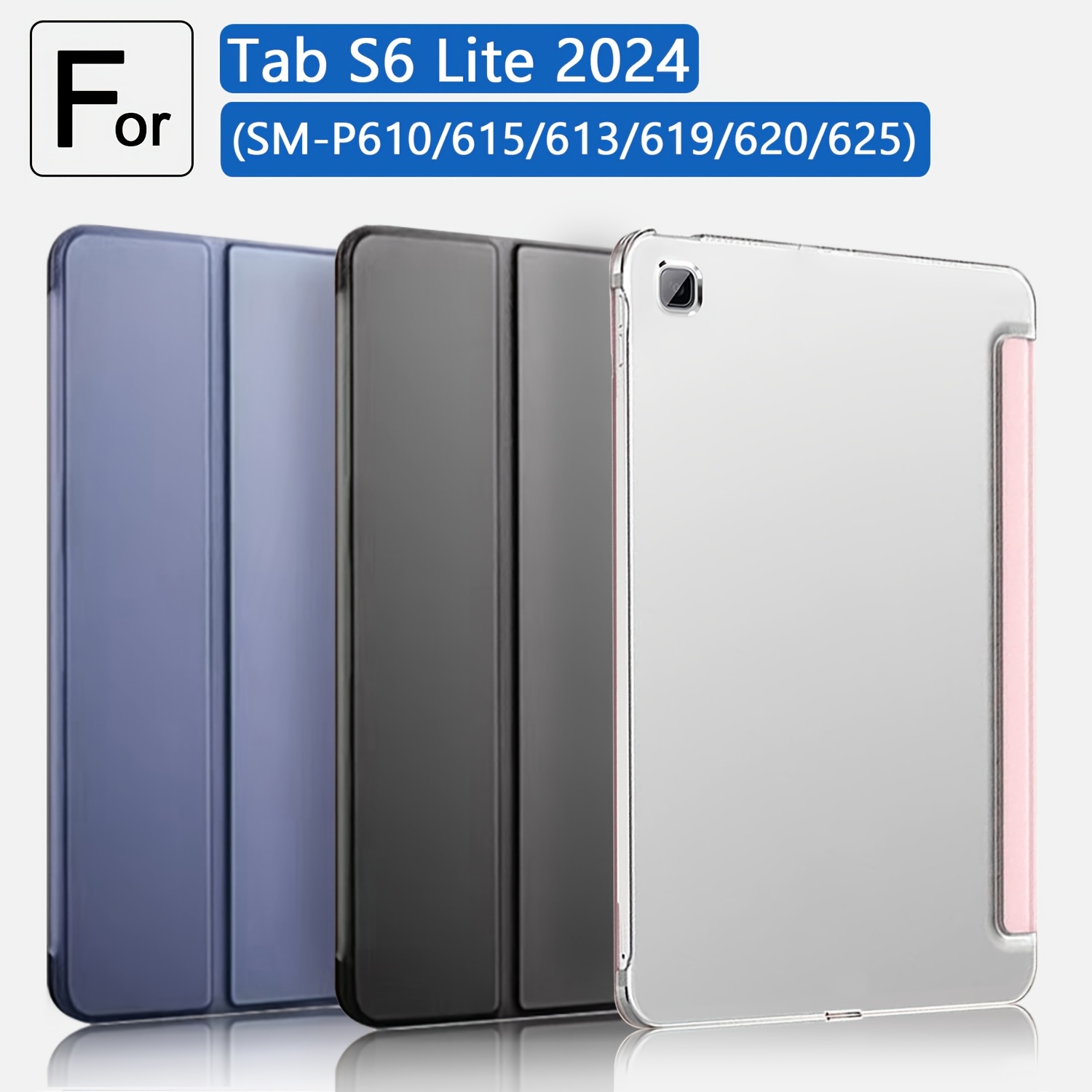 

Case Lite 10.4 Inch 2020/2022/2024, Auto Sleep Wake, Compatible With P610 P615 P613 P619 P620 P625, Leather Upper Cover, Frosted Transparent Back Cover, Anti-fall, Anti-scratch, Lightweight