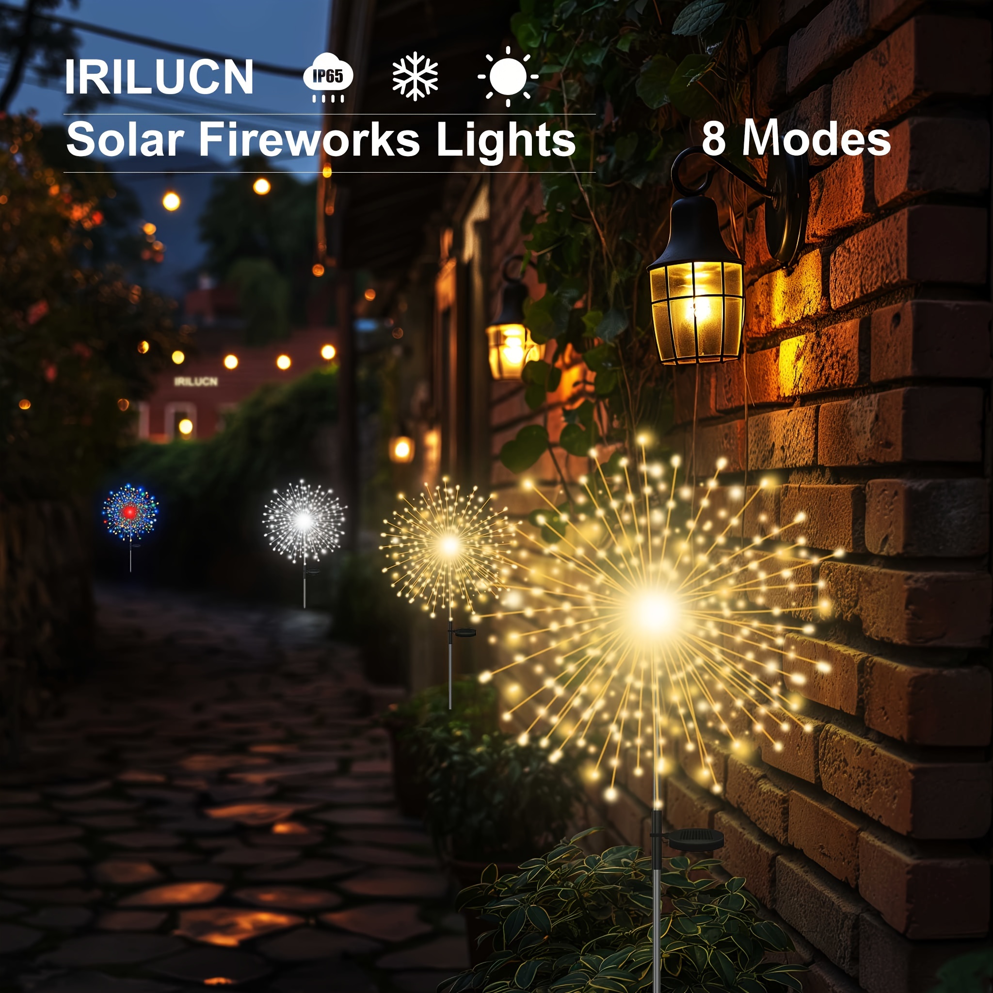 

Irilucn 240 Led Fireworks , 8 Ip65 , Decorative , Non-removable , -, For Christmas, New , Camping, Weddings