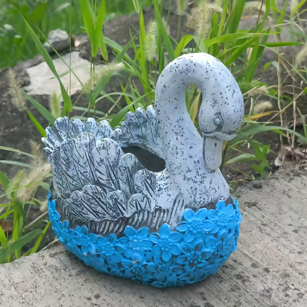 1pc swan shaped flower pot garden courtyard decoration - Temu Georgia