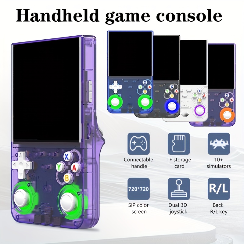 R36Ultra handheld, 4.0-inch 720*720 high-definition screen, the game screen is so delicate that it flies, and the operation is as smooth as flowing water! with the game artifact in your pocket, you can start immersive battles at any time!