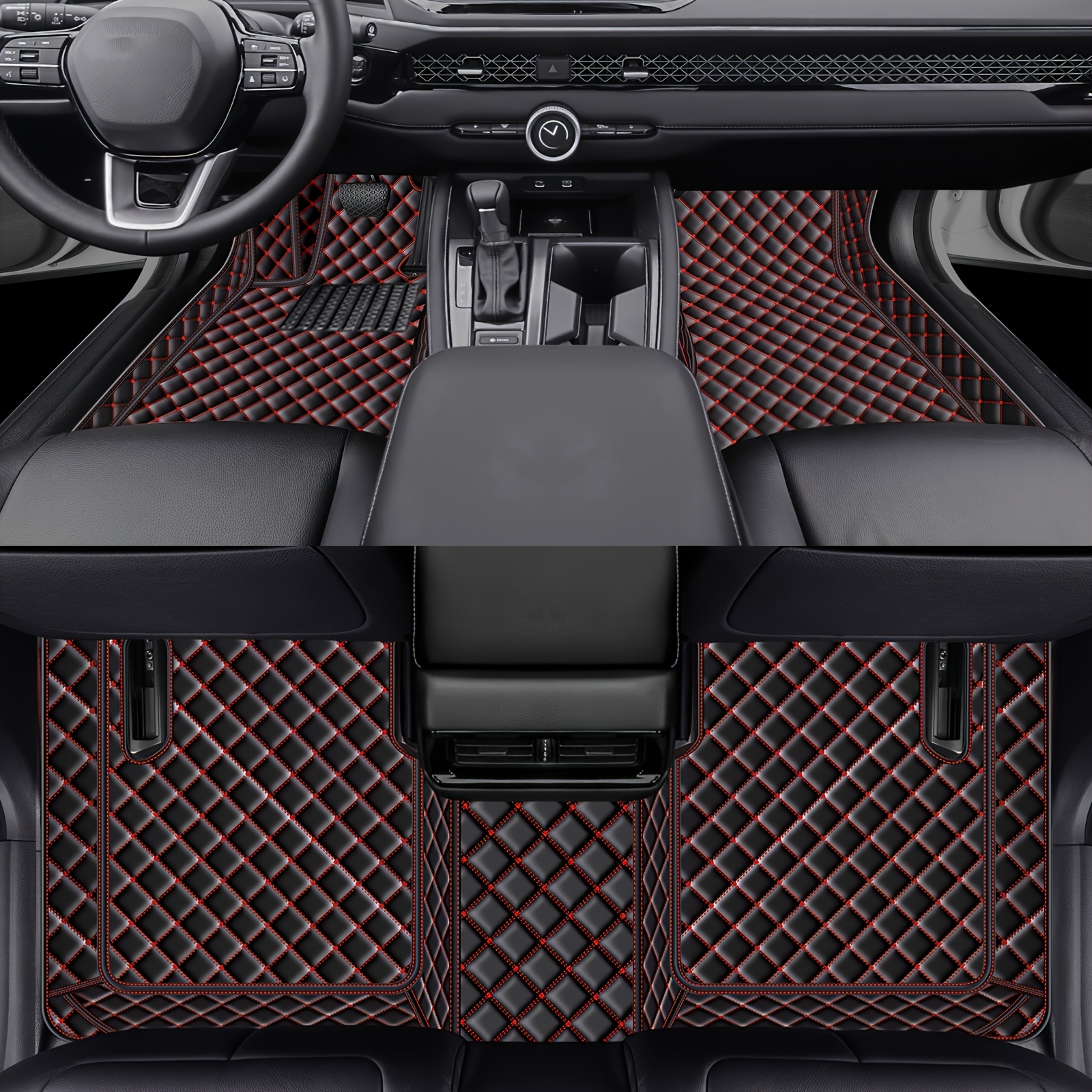 TEMU Special Floor Mats For Left-hand Drive For , Options, For Front And Rear Use, Car Interior Decoration, Driving , Fashionable Car Mats,