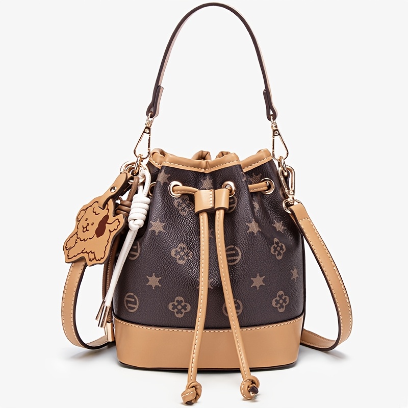 TEMU Women's Shoulder Bag, Handbag, Crossbody Bag, Stylish Bucket Bag, Commuter Tote Bag, Large Capacity Shoulder Bag