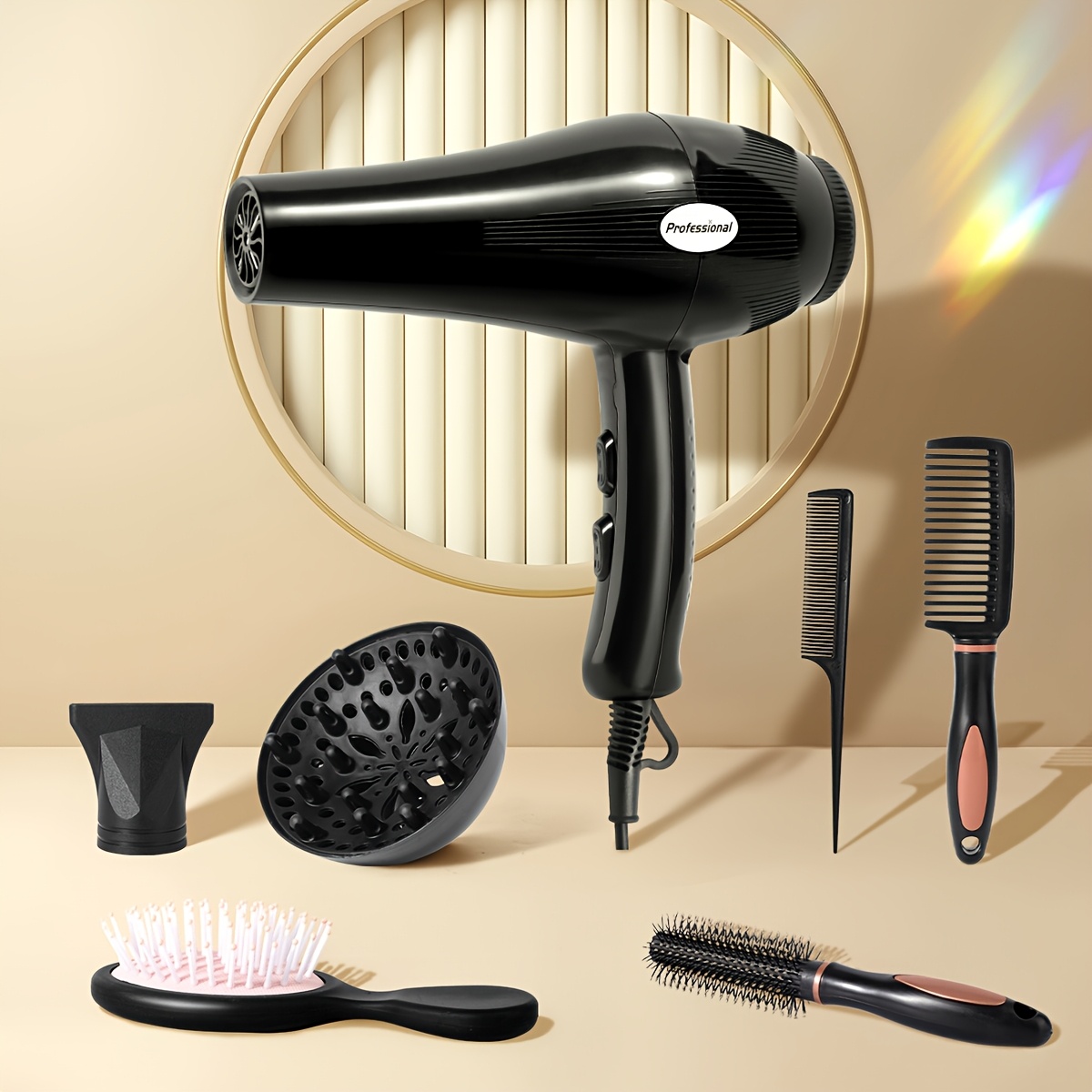 

Morfone 1200w Professional Hair Dryer Set - Fast Drying, , Ideal For All Hair Types, Includes Styling Tools, Home & Salon Use, Great Christmas & New Year Gift