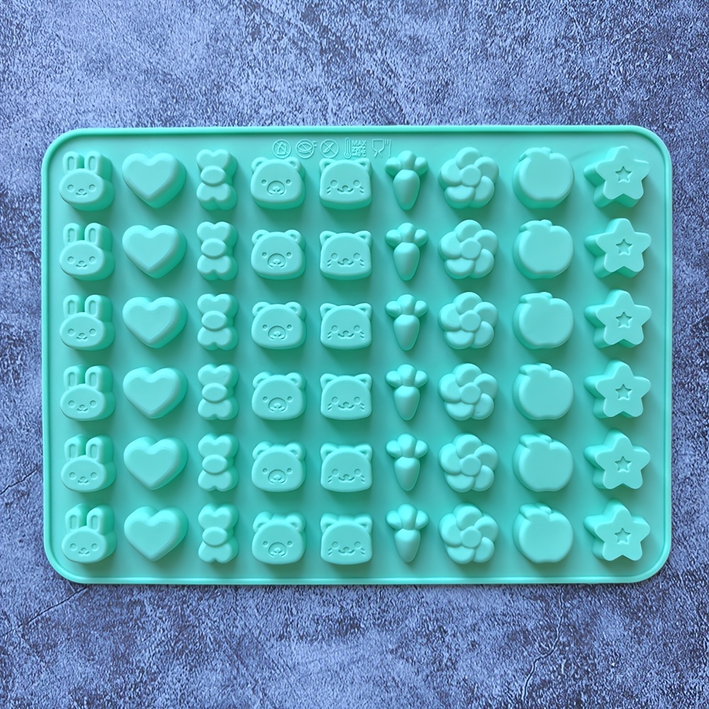 1pc Of Wax Seal Silicone Mold, Mini Animal-shaped Wax Bead Mold With 54 Cavities