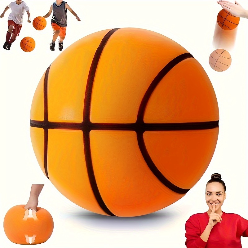 

Quiet 7-inch Silent Basketball - High , Pu Material For Indoor Play, Perfect Gift For Christmas, Thanksgiving, Halloween & Birthdays