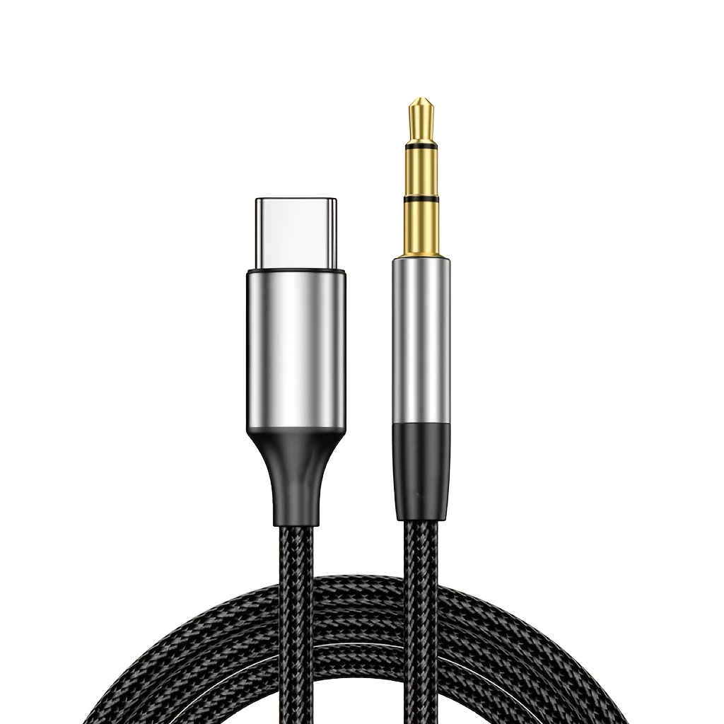 Type C To 3.5mm Auxiliary Cable Audio Plug Speaker Headphone Adapter, Hifi Stereo Car Stereo Computer Connector, For Iphone 15 16, For , And Other Cell Phones