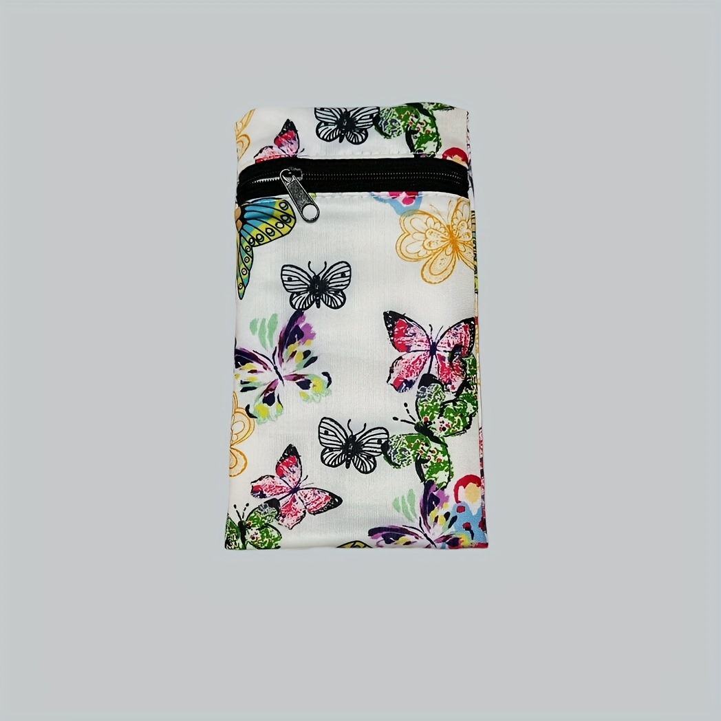 Image of Pattern Sports Wrist Pouch, Made Of High-elastic Fabric, Worn On The Forearm For Carrying Phone, Cards, And Change During Sports, Running, Cycling, And Outdoor Activities