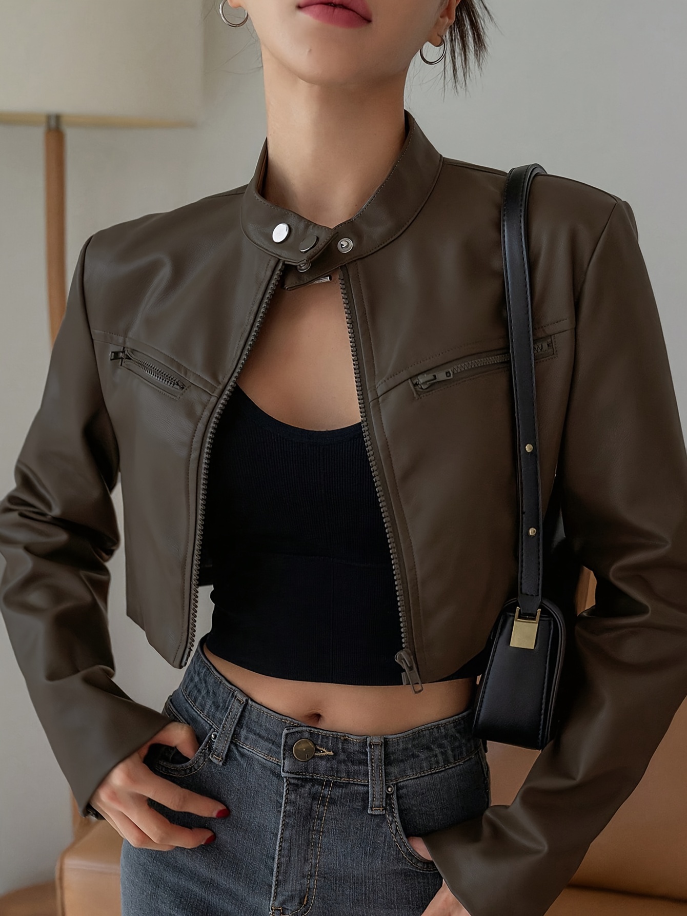 cropped jacket sold on Temu United States