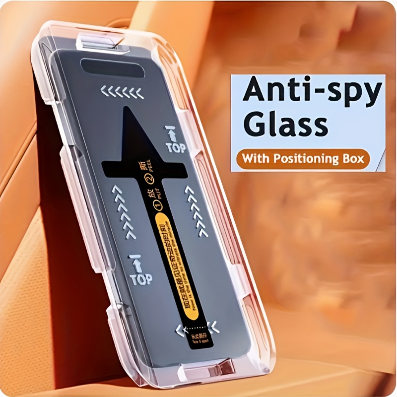 

Anti-spy Tempered Glass Screen Protector With Glossy Finish, Privacy Film With Dust-free Adhesive, 1-pack