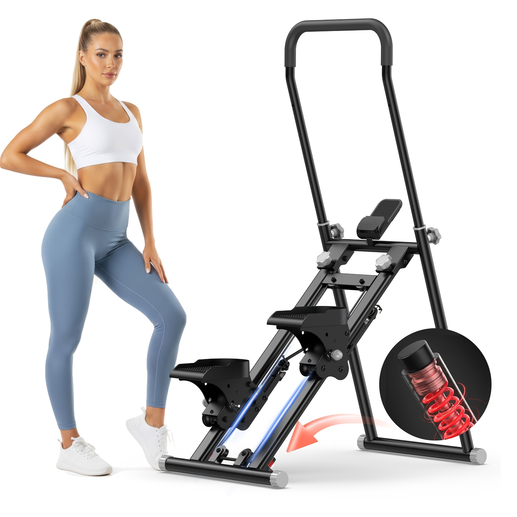 Image of 2026 Gym Stepper, Height And Foot Pedal Three-speed Adjustable, Foldable Silent Home Climbing Machine, Aerobic Stepper, Load-bearing 120kg