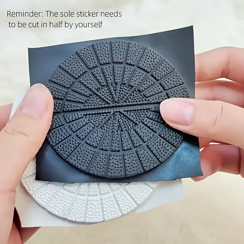 Bremorou 4er Set Anti-Rutsch Sohlen - Selbstklebende Schuhsohlen Reparatur