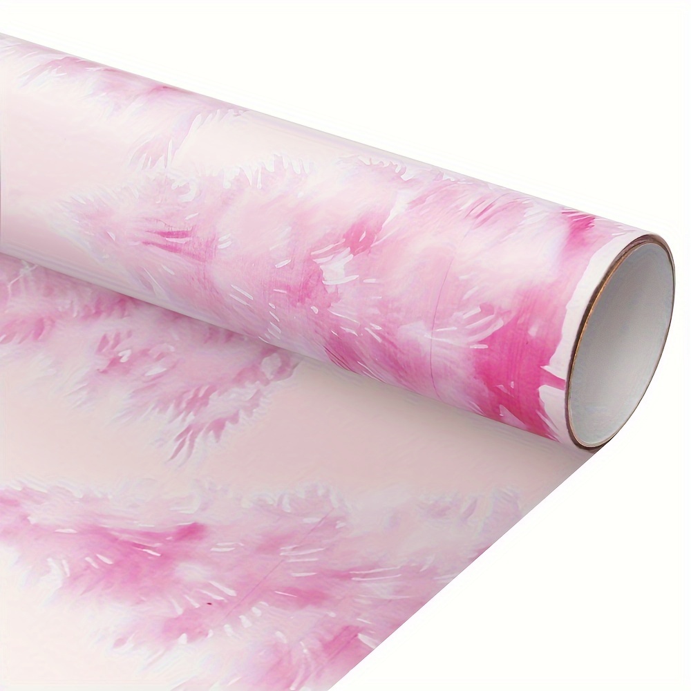 

Gradient Pink Christmas Tree Gift Wrap Paper - Festive Holiday Wrapping For Presents, 1 Roll