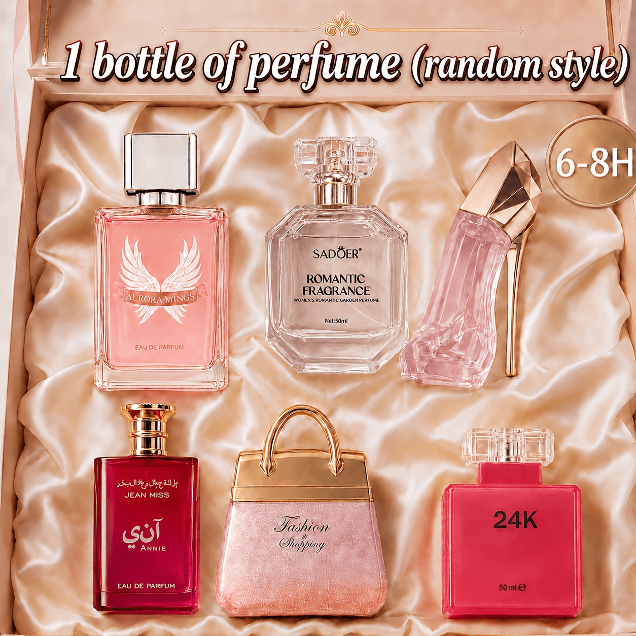 Image of Includes -sized Perfume (style At Random) Featuring A Of Scent Profiles, Such As Floral And Gourmand Notes; Suitable For Dates And Everyday Wearthe Perfect Gift For Her.