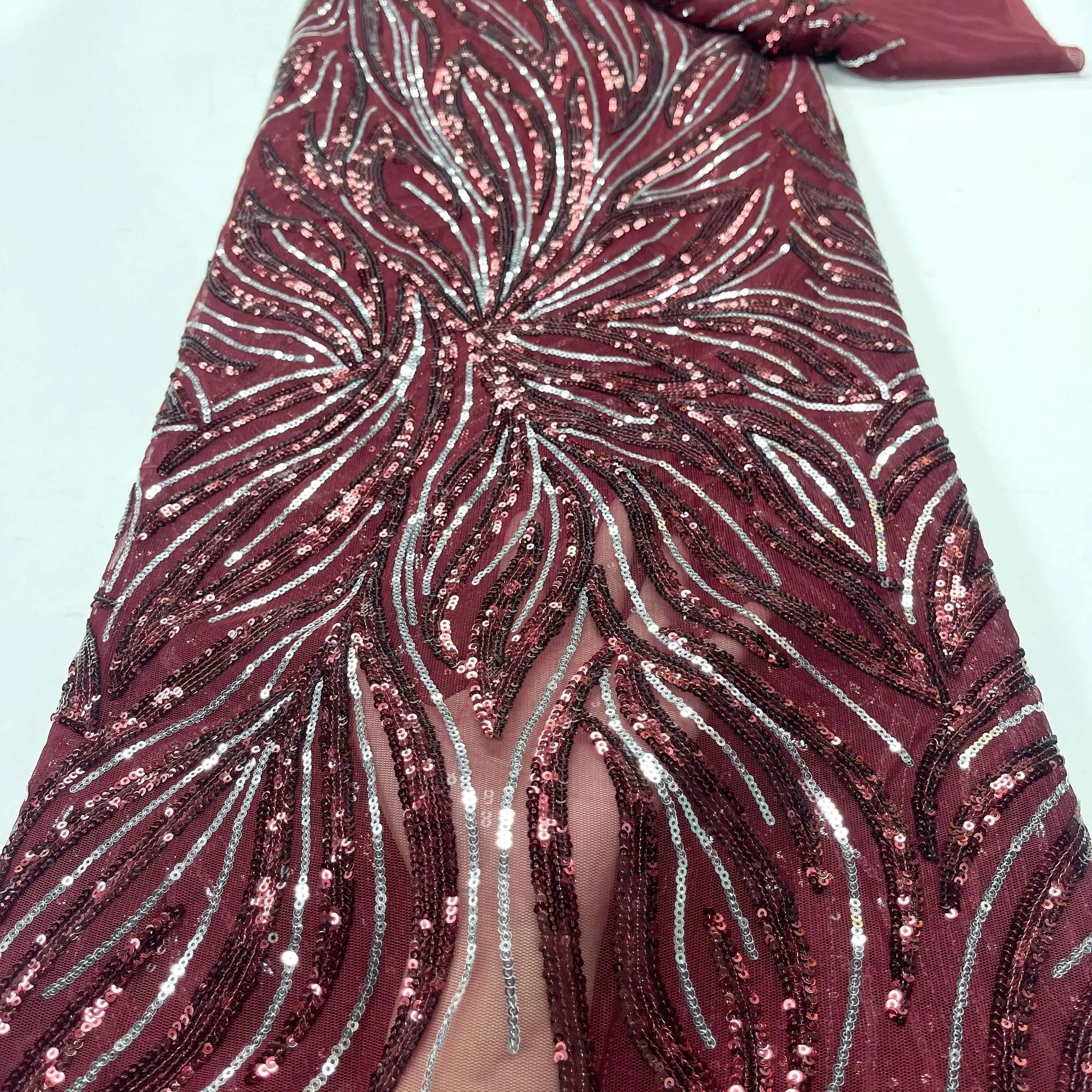 1 yard latest nigerian embroidered lace fabric high - Temu