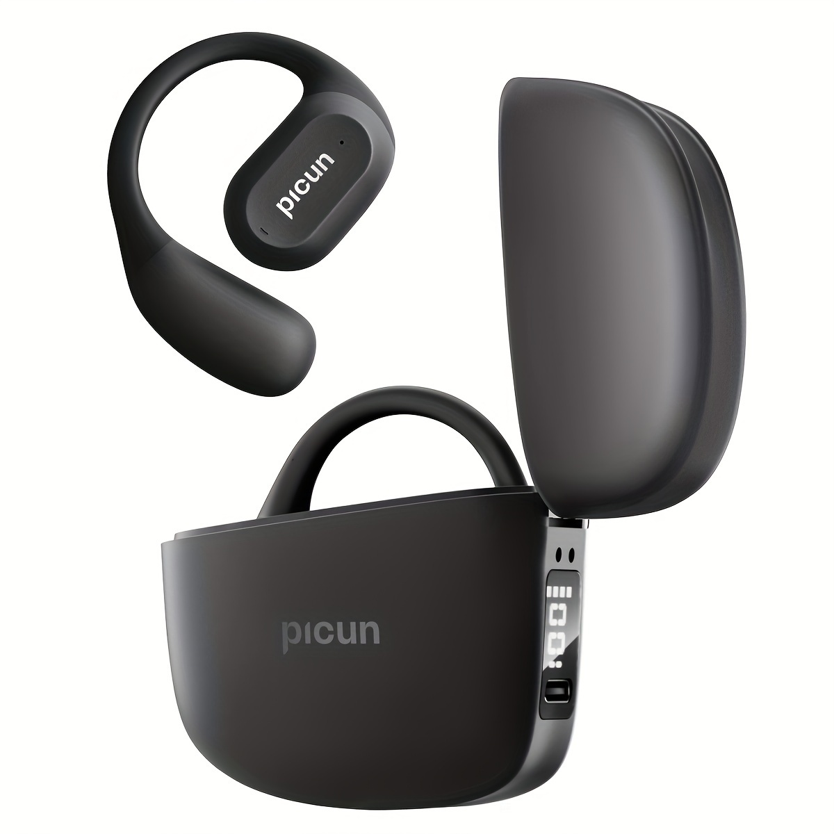 

Picun H1 Wireless Headphones, Wireless Quick Connect 5.3, Precise Sound Transmission, 77 Hour Ultra Long , Led Display, , Hd Calls For Calls, Ideal For Cycling, Workouts, Running.