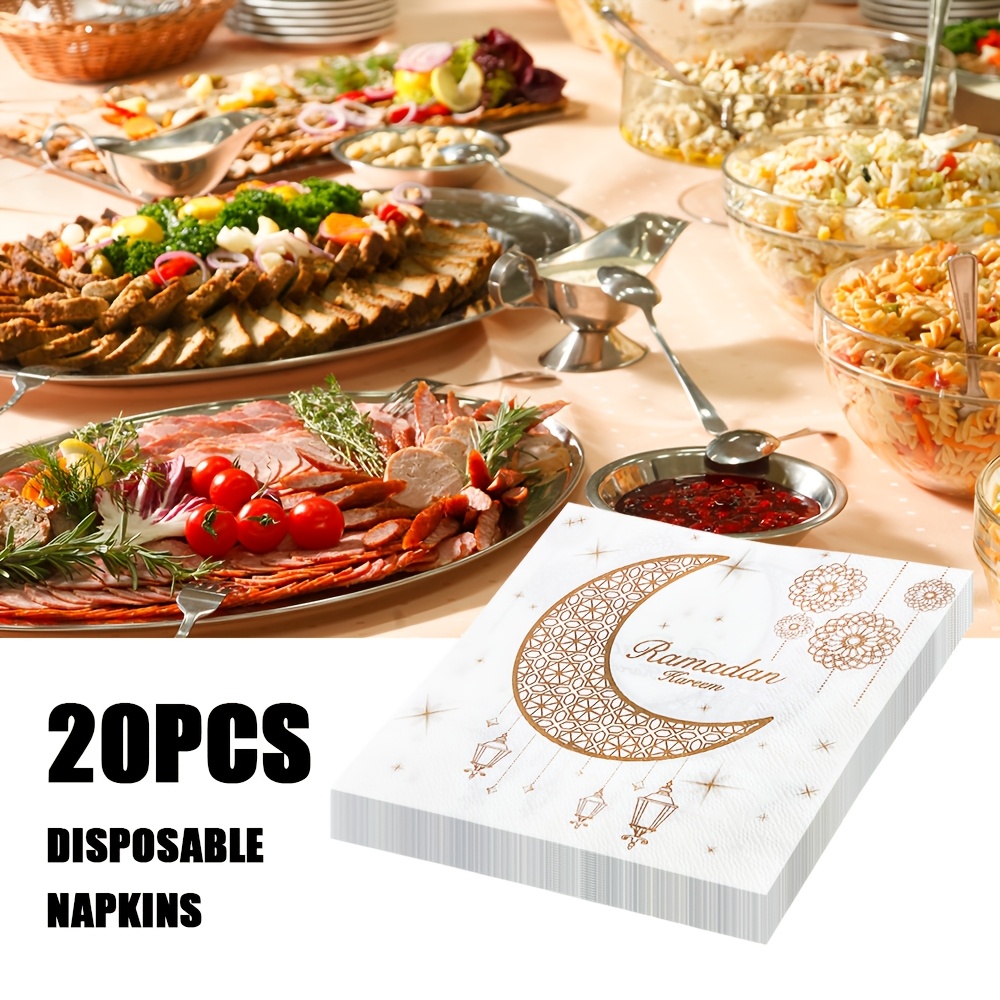 

Set Of 20 Disposable Table Mats Featuring , Including And Lanterns, Ideal For Restaurant Parties, Measuring 13 Inches.