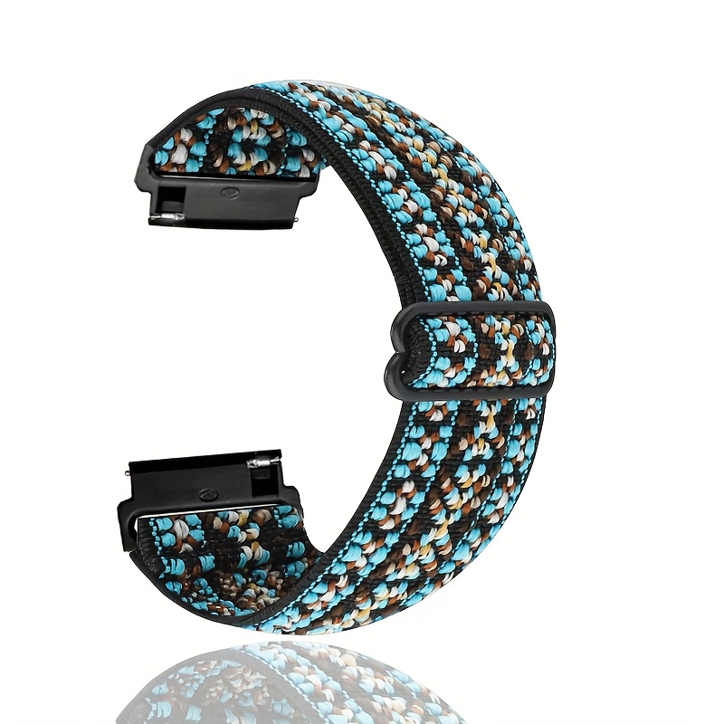 TEMU Suitable For /jiaming Sports Watches, Huawei/xiaomi/vivo Smart Watches With High Elasticity Strap, Ethnic Style , Easy To Replace 18mm, 20mm,