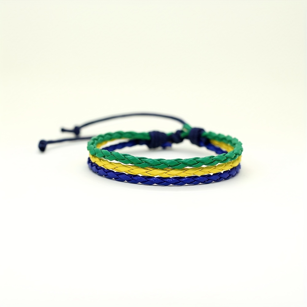 TEMU 1 pz, Bracciale regolabile a , Bracciale intrecciato | Stile , per l'uso da parte di e donne, nonch矇 per feste | Accessorio resistente