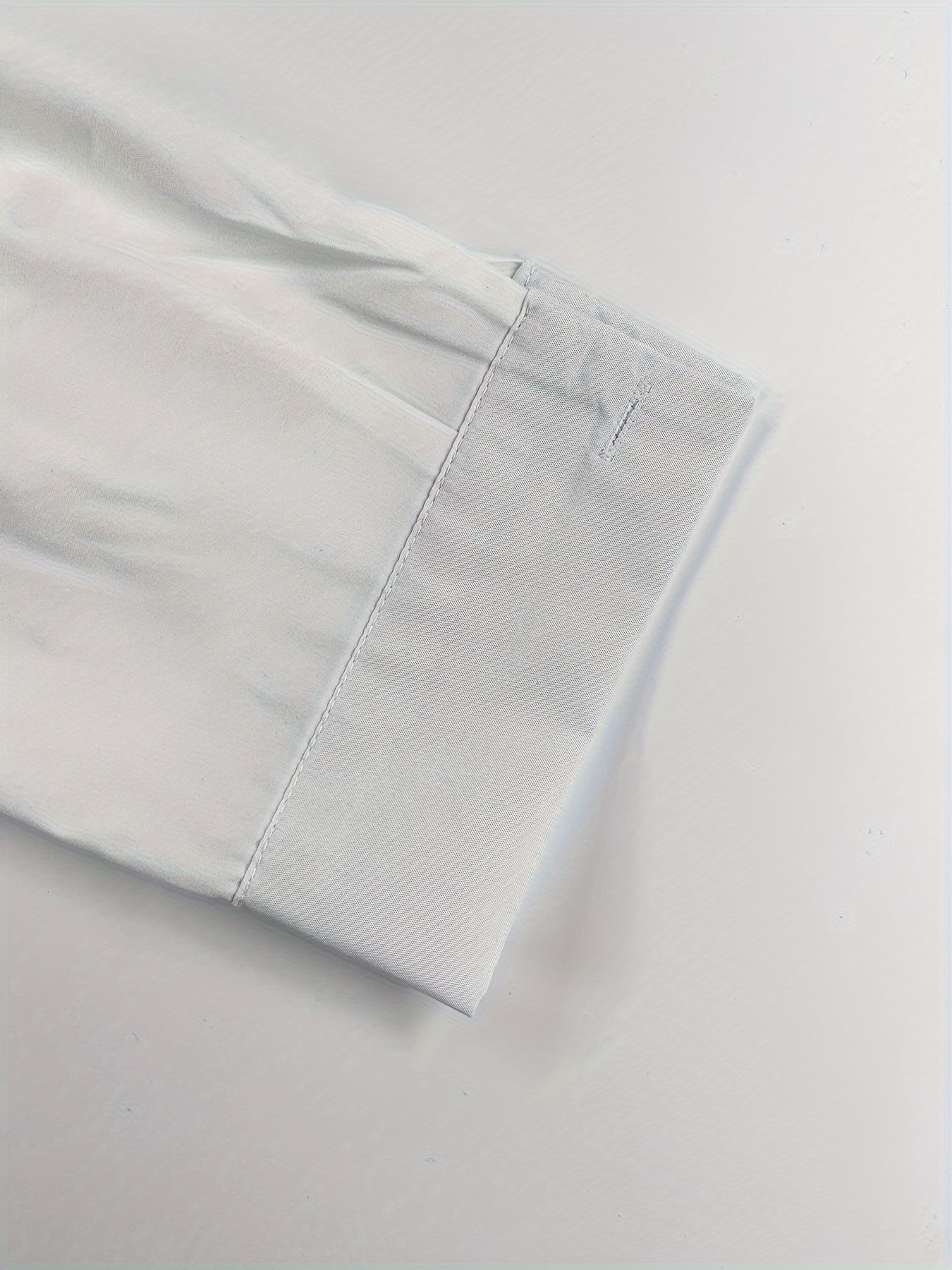 Men's Classic White Long-Sleeve Dress Shirt with Crown and Letter K Design, Breathable Button-Up Collar, Elegant Formal Style for Business or Formal Occasions, Business Attire | Modern Casual Shirt | Smooth Texture Shirt